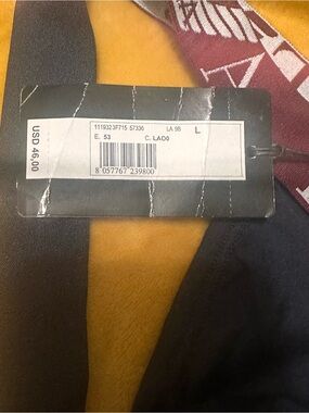 Emporio Armani Black Brief with Burgundy Logo Waistband